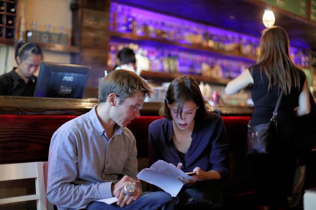 Andrea and Jacques hard at work to ensure the event proceeded smoothly.