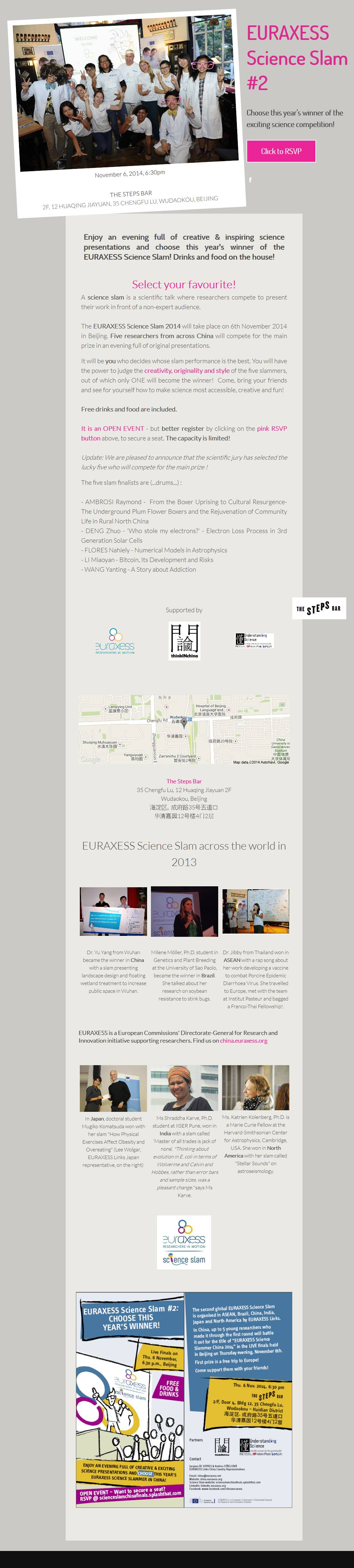 EURAXESS Science Slam #2 - Splash' - CROP SMALL