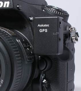 AOKatec AK-GS1. Adding geotags to photos, adding geodata