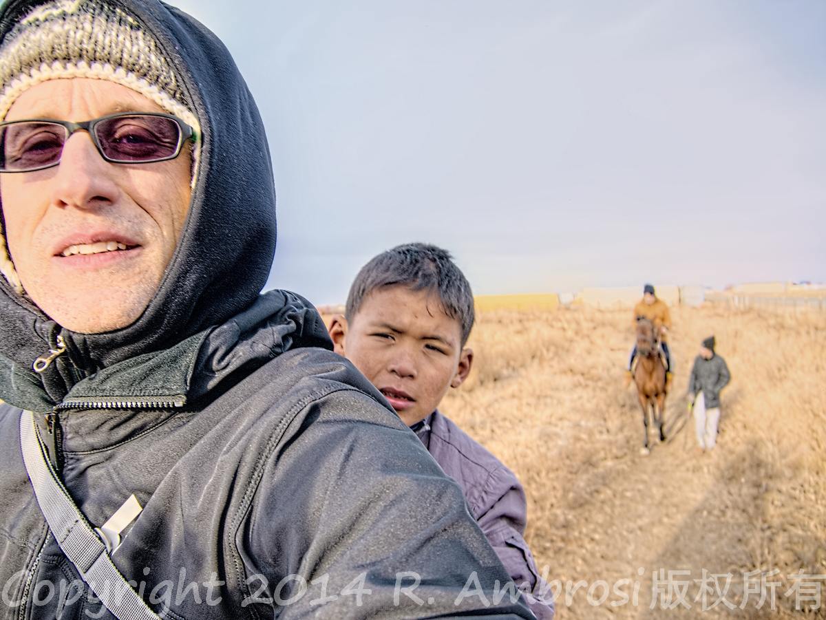 My riding coach, a local 9 year old tough kid with excellent riding skills, but unfortunately, could not speak a word of English and thus was unable to teach me anything. He was stoic however!