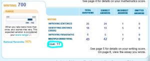 SAT writing improvement 700