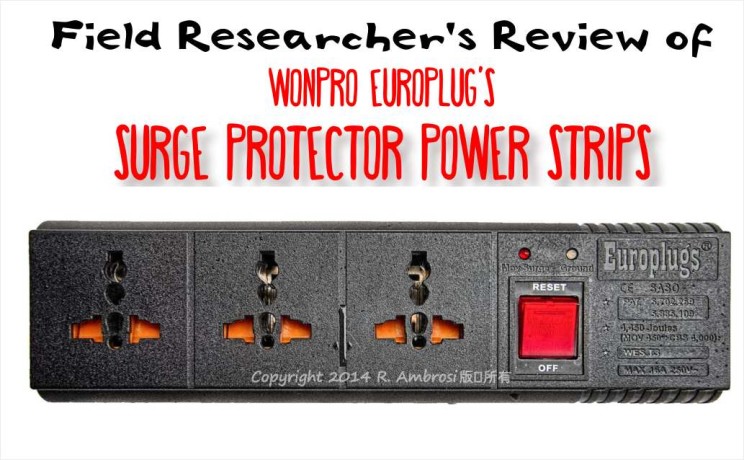 Wanpro Europlug surge protector power strip